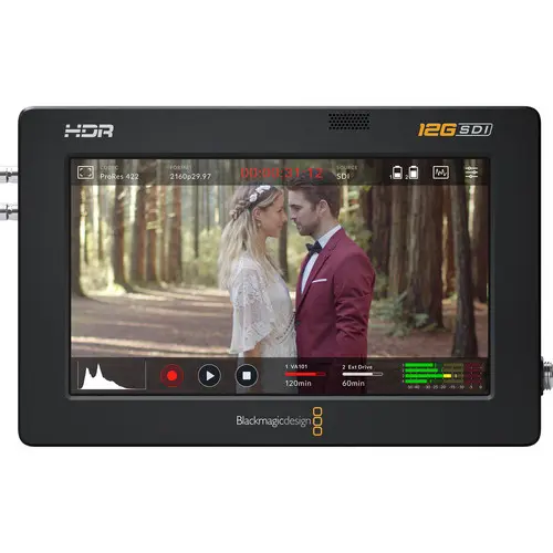 [9338716006421] Blackmagic Design Video Assist 5-Inch 12G-SDI/HDMI HDR Recording On Camera Monitor BMD-HYPERDAVIDA12/5HDR