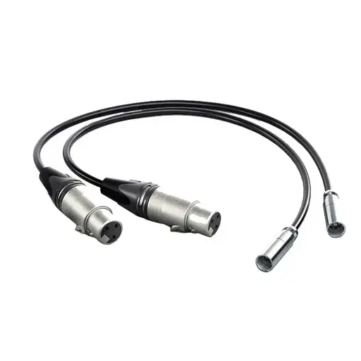 [9338716003994] Blackmagic Design Set of 2 Mini XLR to XLR Audio Cables for Video Assist 4K 19.5-Inch HYPERD/AXLRMINI2