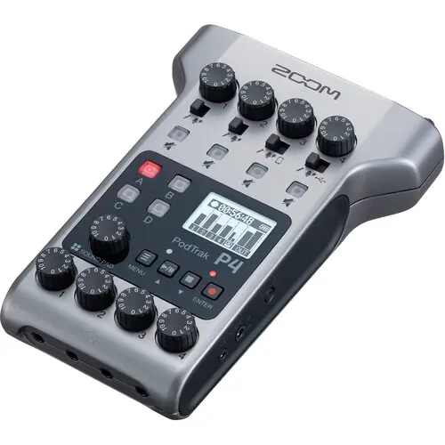 [4515260023486] Zoom PodTrak P4 Portable Multitrack Podcast Recorder