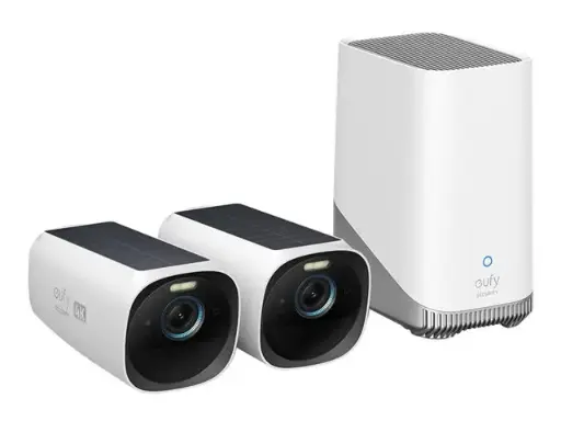 [194644107277] Anker S330 EufyCam 3 4k Wire Free Security Camera Kit with 365Days Battery Plus Constant Solar Charging T88713W1