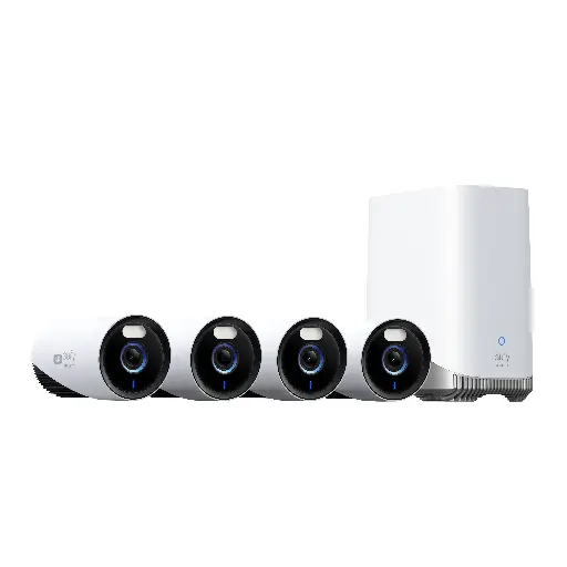 [194644151898] Anker E330 EufyCam Professional 1+4Pcs Wired 4K Security Camera With 24/7 Smart Protection E8600323