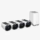 Anker S330 4Pc 4+1 Kit EufyCam 3 4k Wire Free Security Camera Kit with 365Days Battery Plus Constant Solar Charging T88733W1 