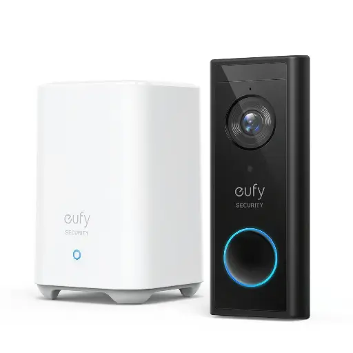 [194644016975] Anker Eufy Security 2K HD Resolution Battery Powered Video Door Bell with HomeBase E82101W4