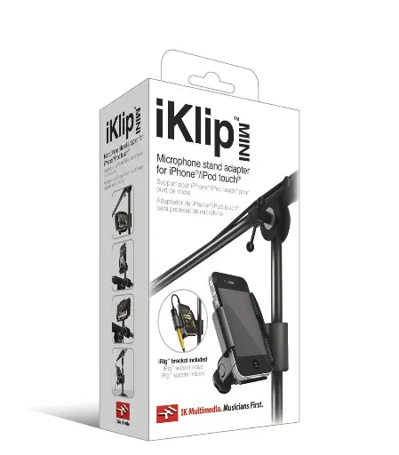 [8025813392038] Iklip Mini - Microphone Stand Adapter for iPhone/iPod Touch/iPad