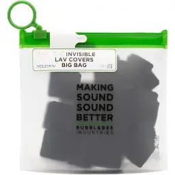 Bubblebee Industries Invisible Lav Covers Moleskin Big Bag (120-Pack, Black) BBI-ILC-M-120BK