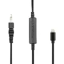 Saramonic LC-C35 3.5mm Locking Type Male Jack to Lightning Audio interface