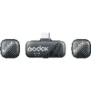 Godox Cube-SC 2-Person Wireless Microphone for USB-C Mobile Devices Black Cube-SC Kit 2 B
