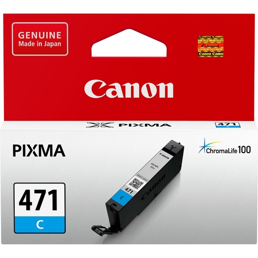 [4549292033250] Canon Pixma 471 Cyan Ink Cartridge (CLI-471C)
