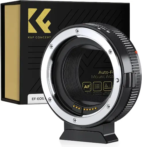 [KF06.520] K&F Concept EF to EOS R Adapter, Auto Focus Lens Mount Adapter for Canon EF EF-S Lens and Canon EOS R/RF Mount Cameras KF06.520