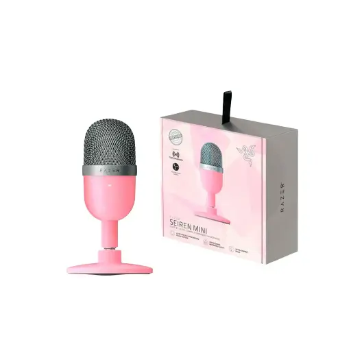 [8886419377122] Razer Seiren Mini Ultra-Compact Condenser Microphone (PINK) RZ19-03450200-R3M1